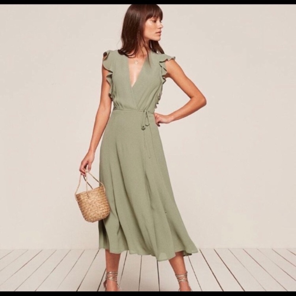 Reformation Hillary Dress Small